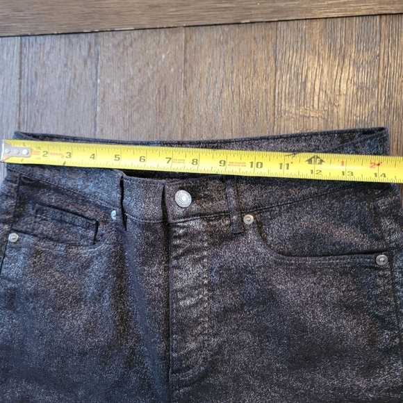 Loft Curvy Shimmer High Rise Skinny Jeans 8/29 - Picture 9 of 11